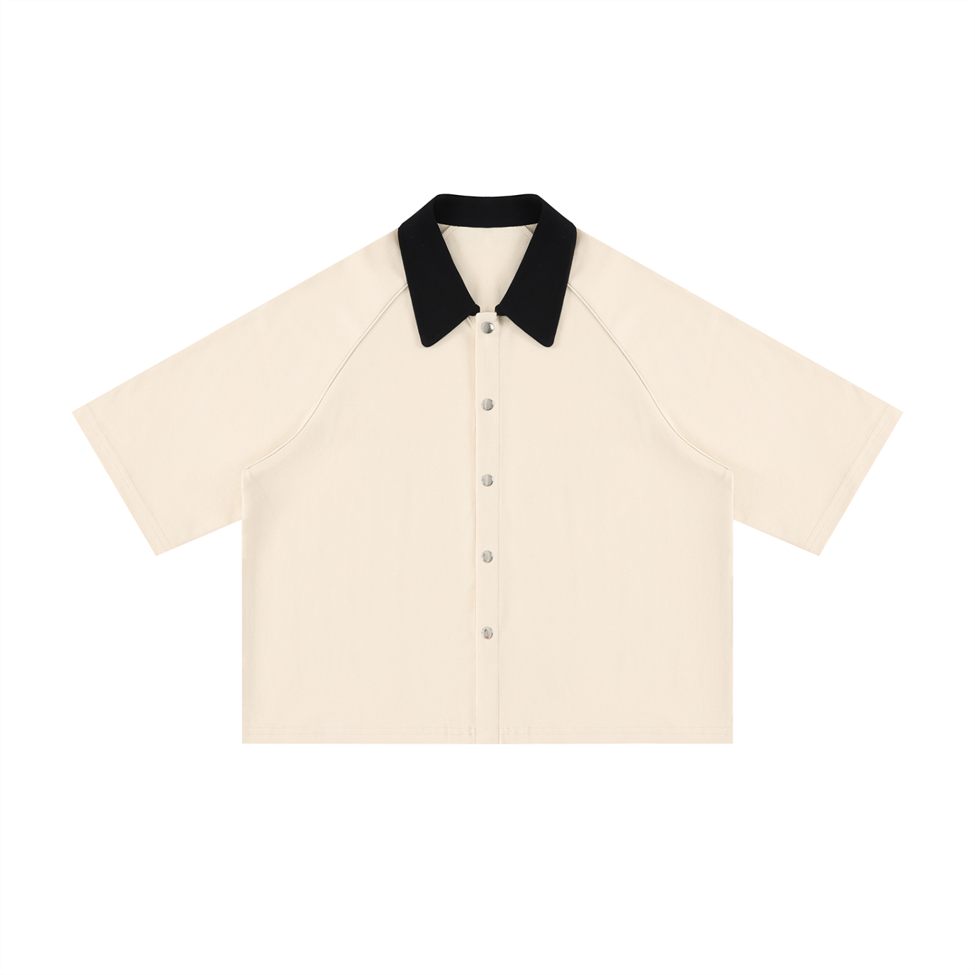 Unisex Color Block Boxy Short Sleeve Shirt