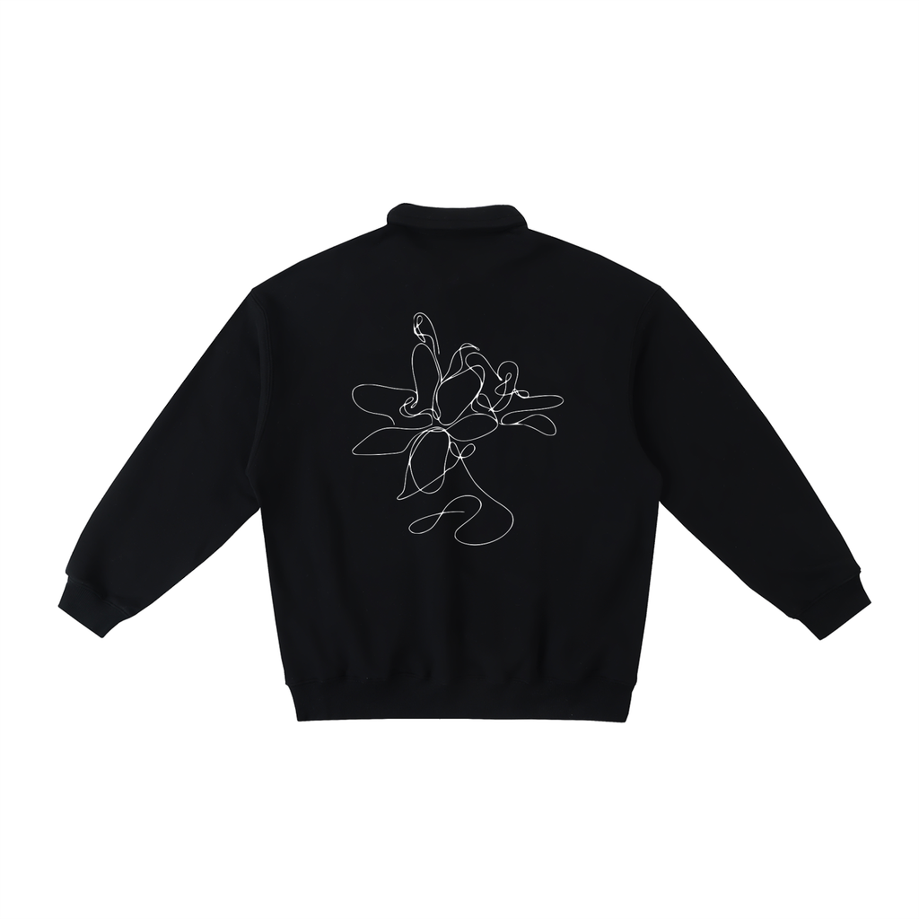 Heavyweight Polo-Collar Sweatshirt