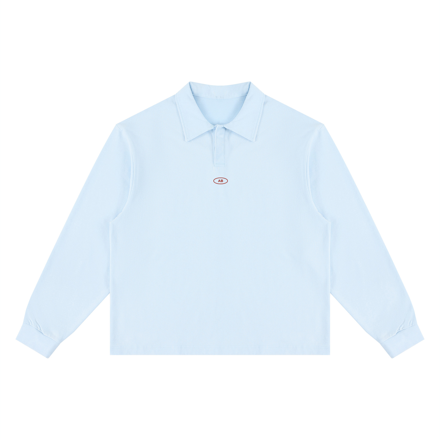 Unisex Loose Long Sleeve Polo Shirt
