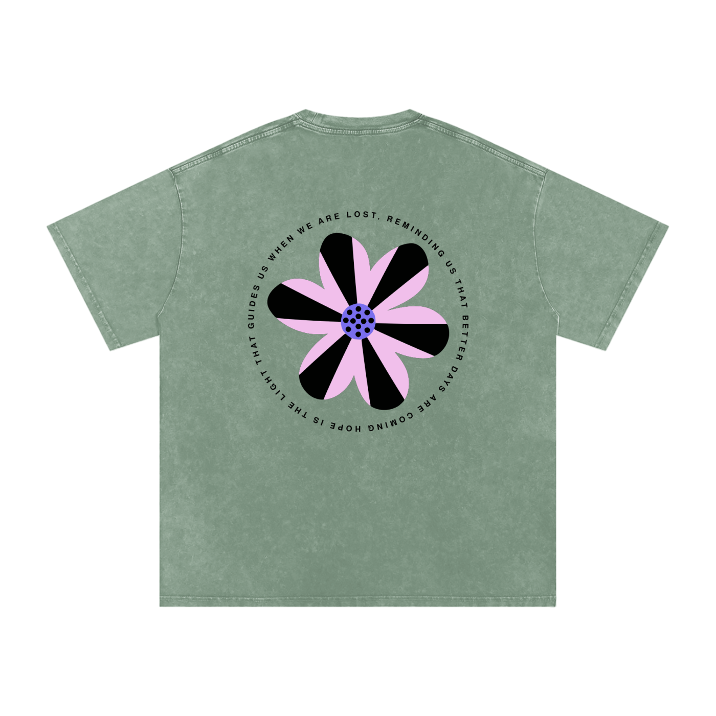 Snow Washed Oversized Cotton T-Shirt