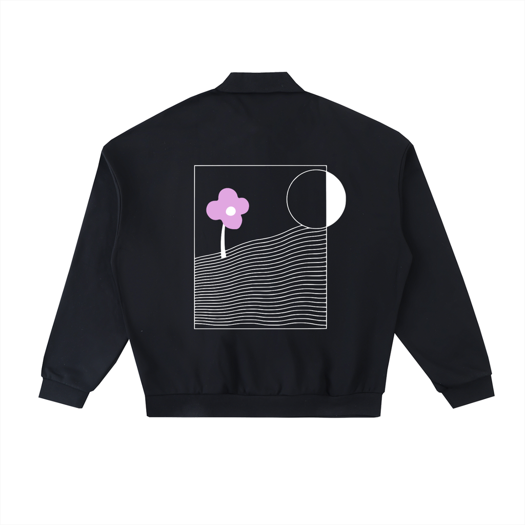 Heavyweight Fleece Polo Sweatshirt