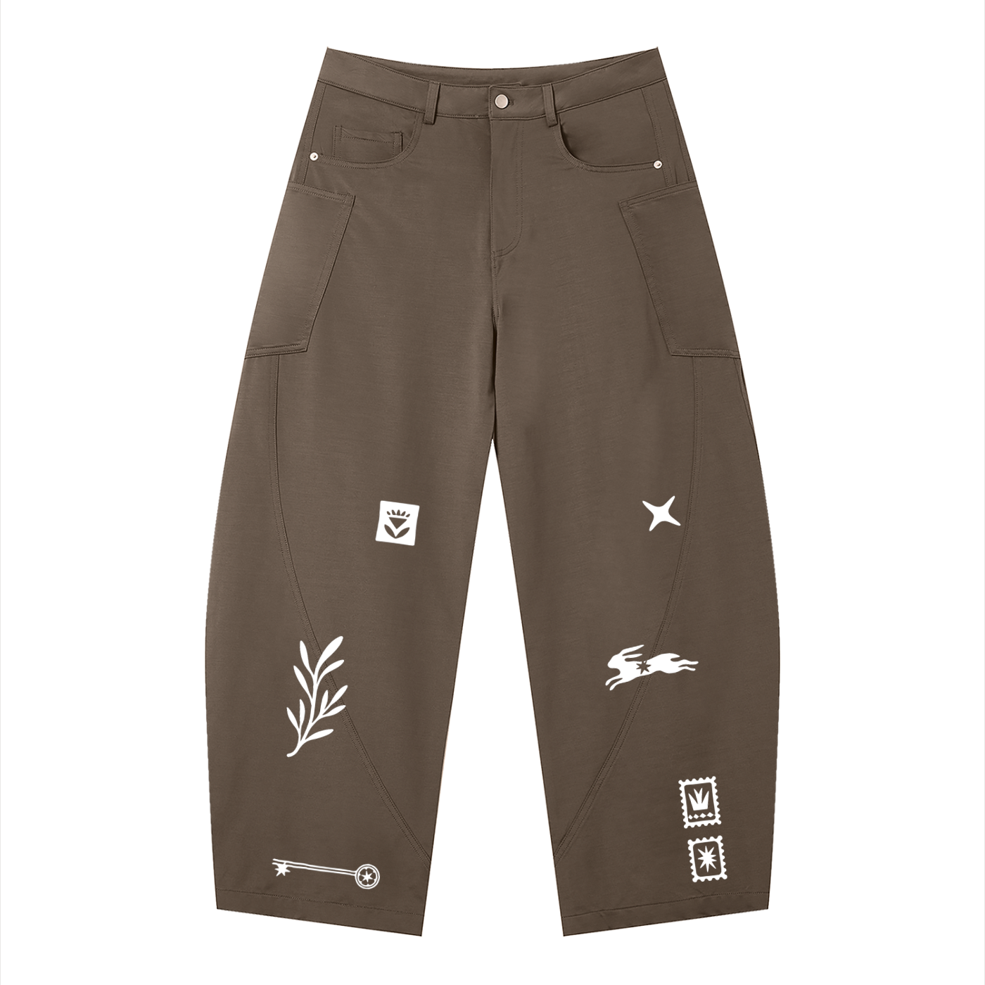 Men's Barrel Leg Pants