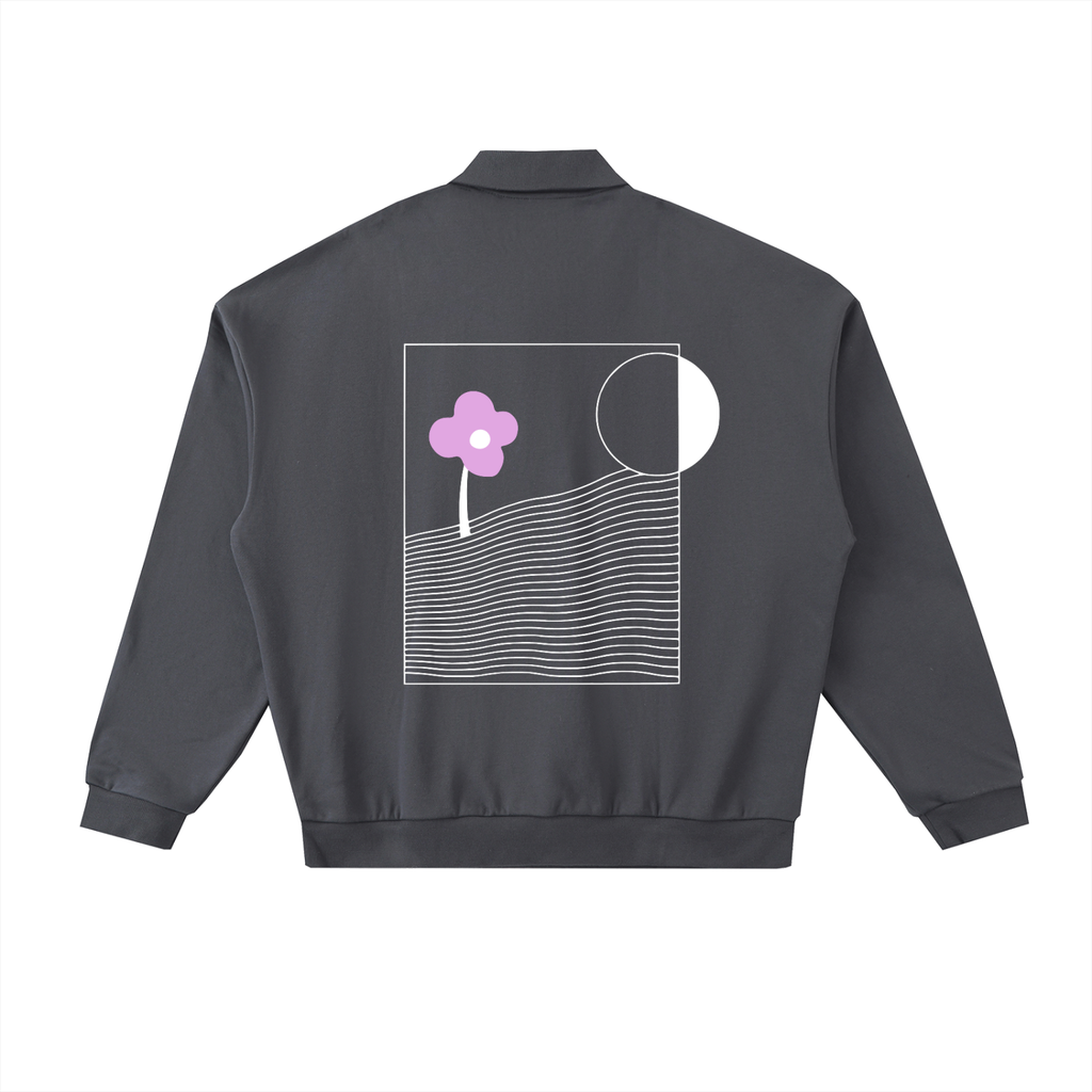 Heavyweight Fleece Polo Sweatshirt