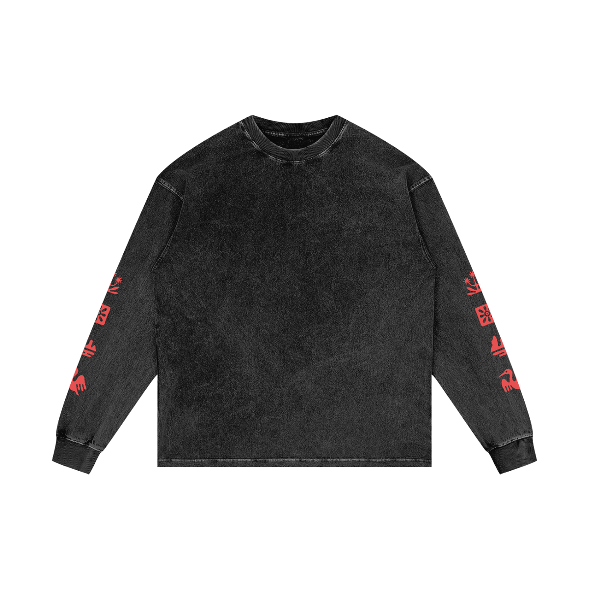 SAONA / 01 Acid Wash Oversize Long Sleeve