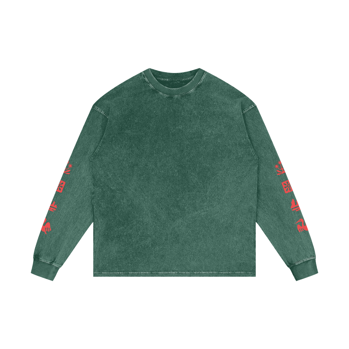 SAONA / 01 Acid Wash Oversize Long Sleeve