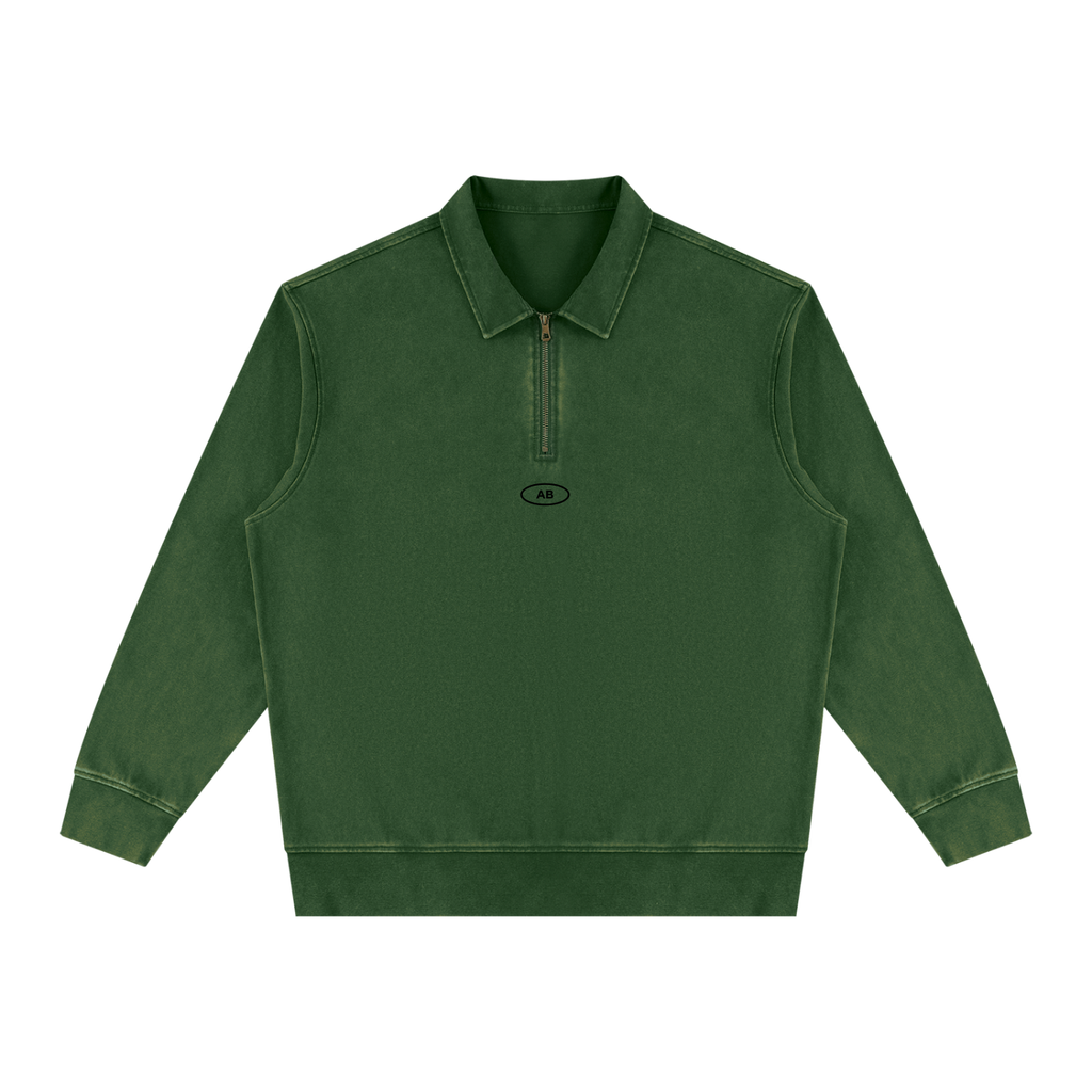 Unisex Vintage Wash Quarter-Zip Sweatshirt