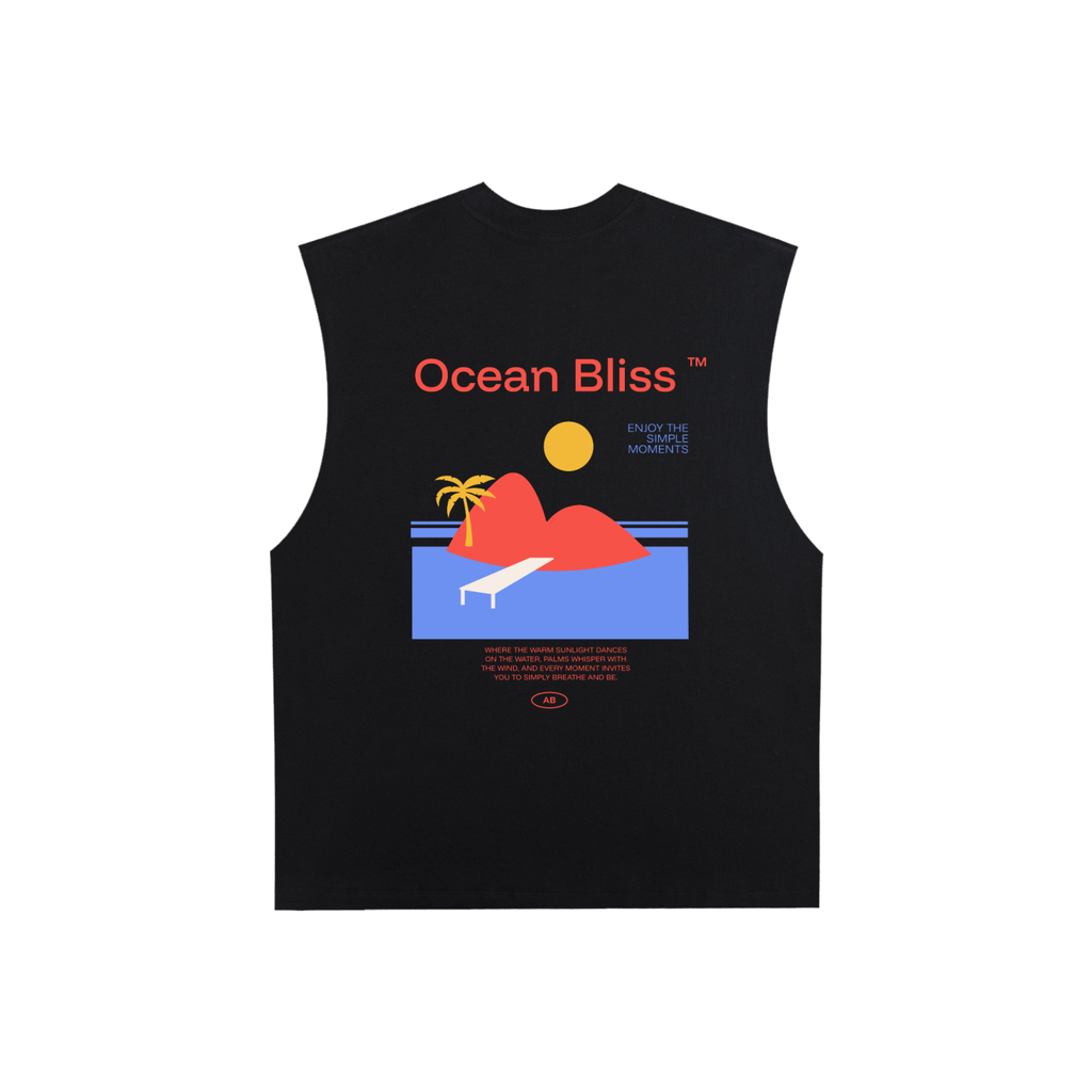 Raw Edge Cotton Tank Top