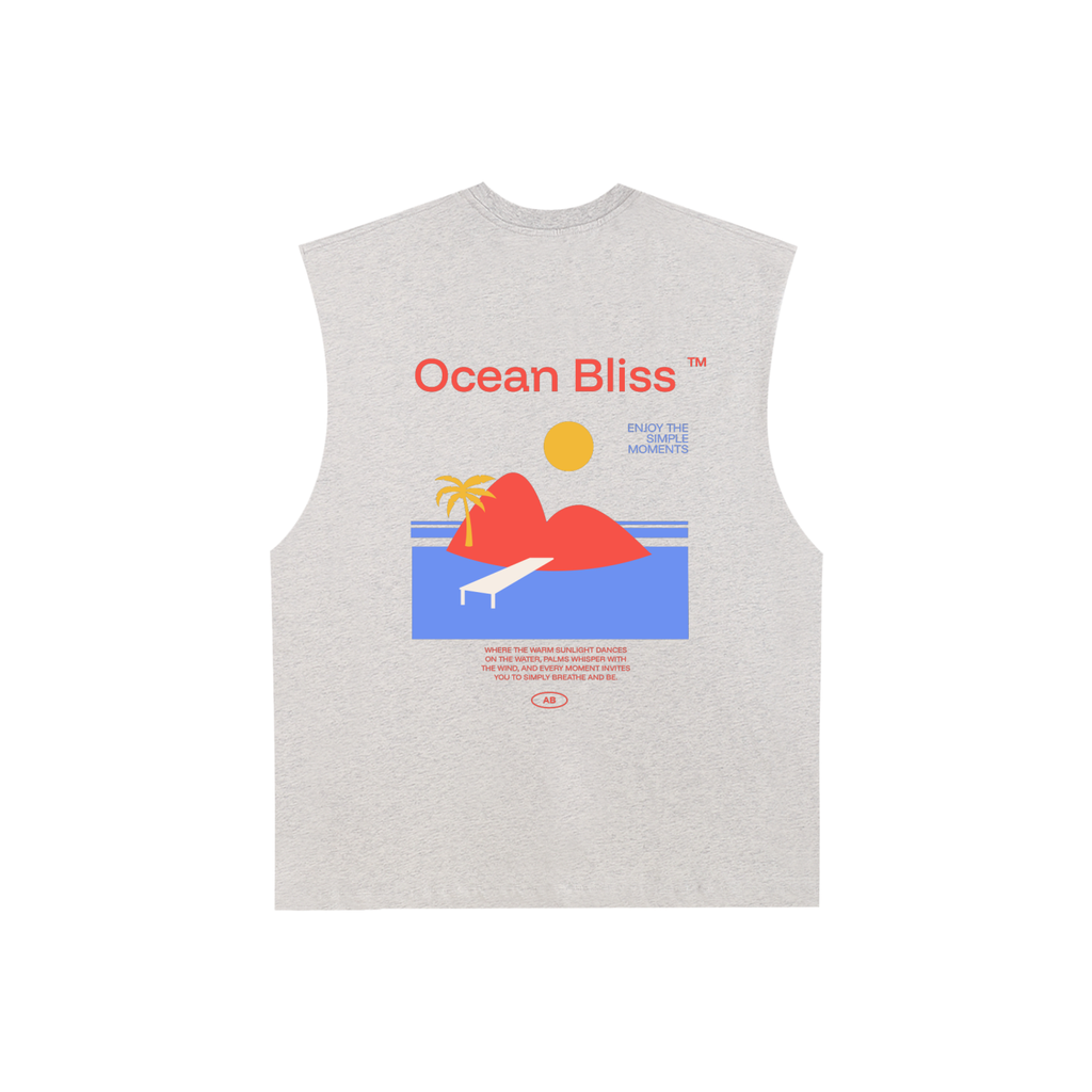 Raw Edge Cotton Tank Top