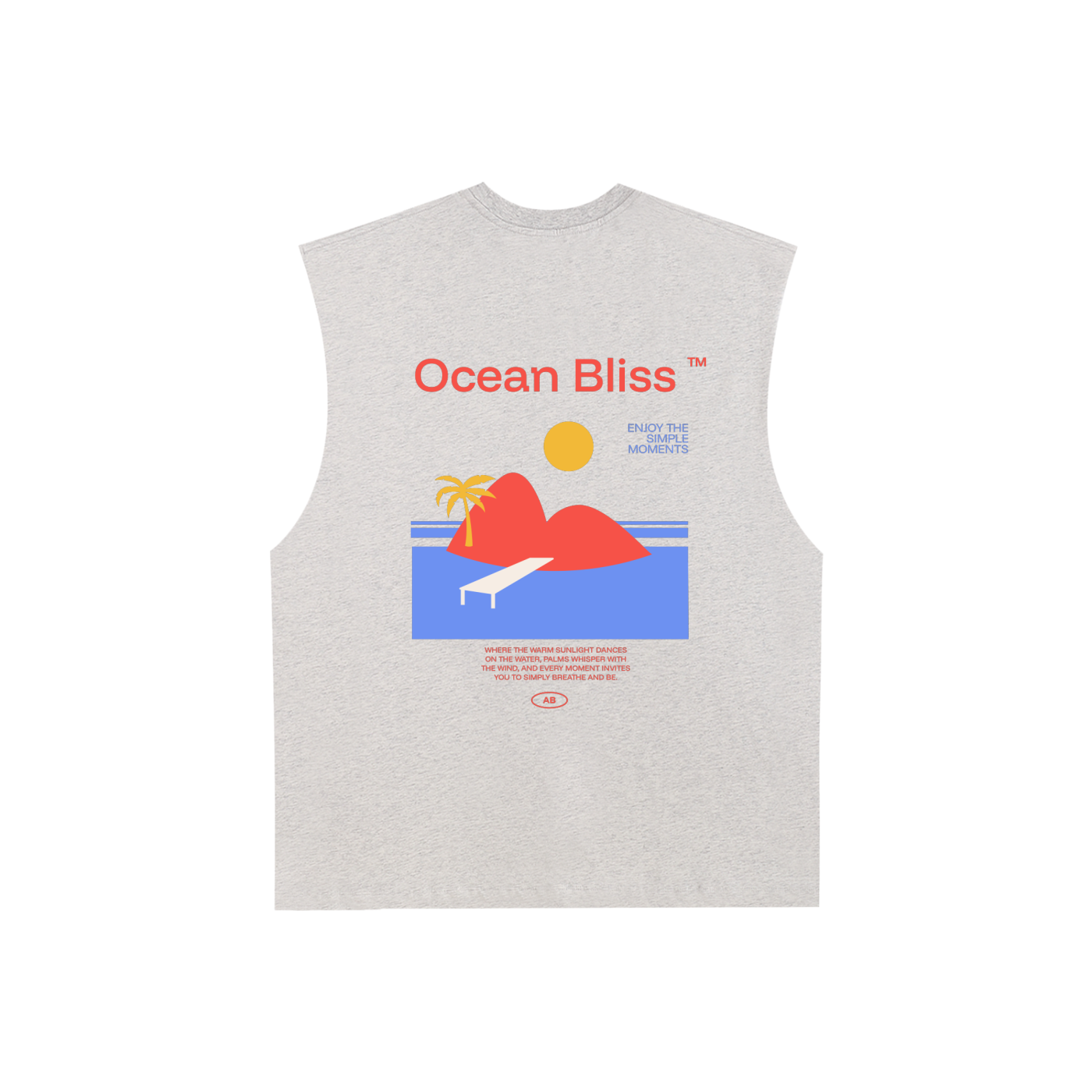 Raw Edge Cotton Tank Top