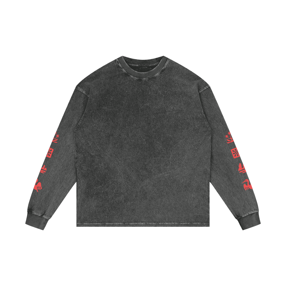 SAONA / 01 Acid Wash Oversize Long Sleeve