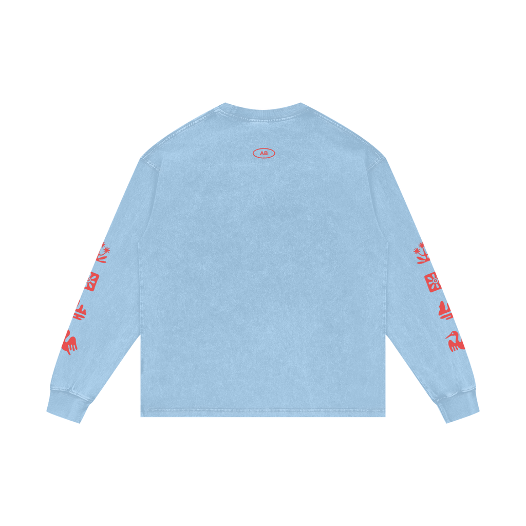 SAONA / 01 Acid Wash Oversize Long Sleeve