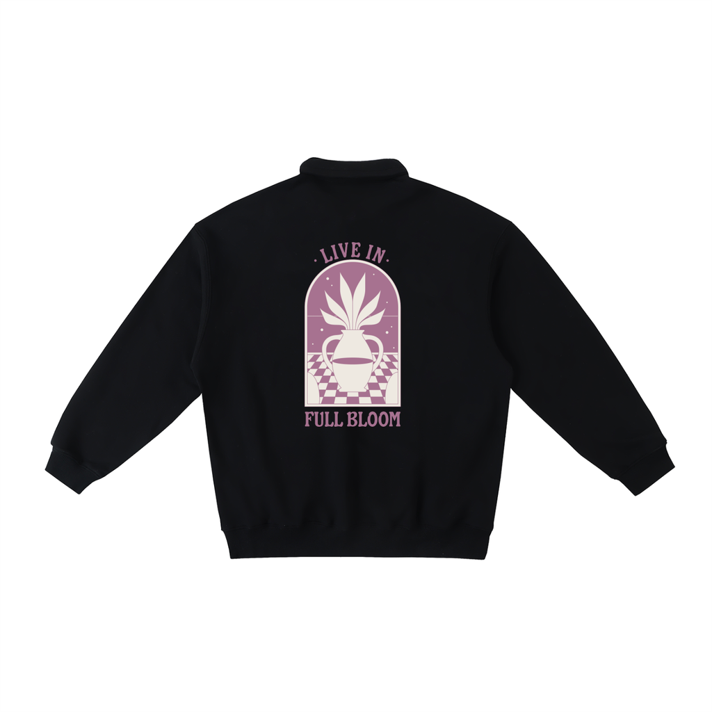 Heavyweight Polo-Collar Sweatshirt