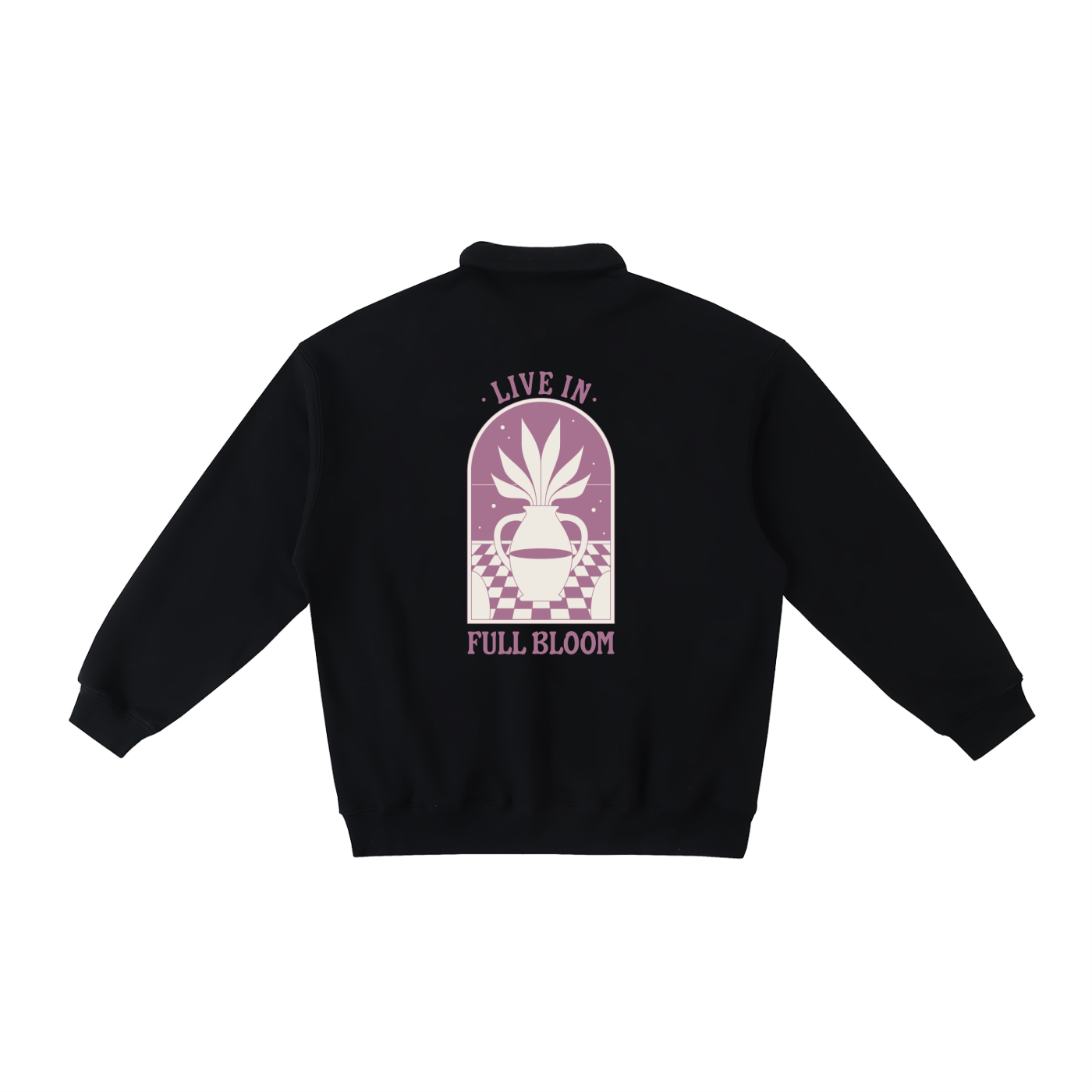 Heavyweight Polo-Collar Sweatshirt