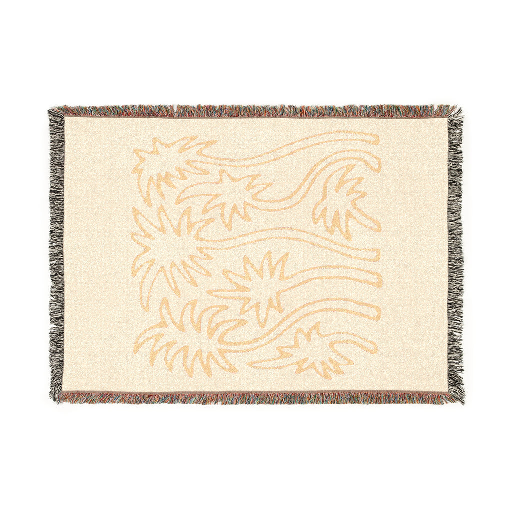 Dancing Palm Woven Blanket -