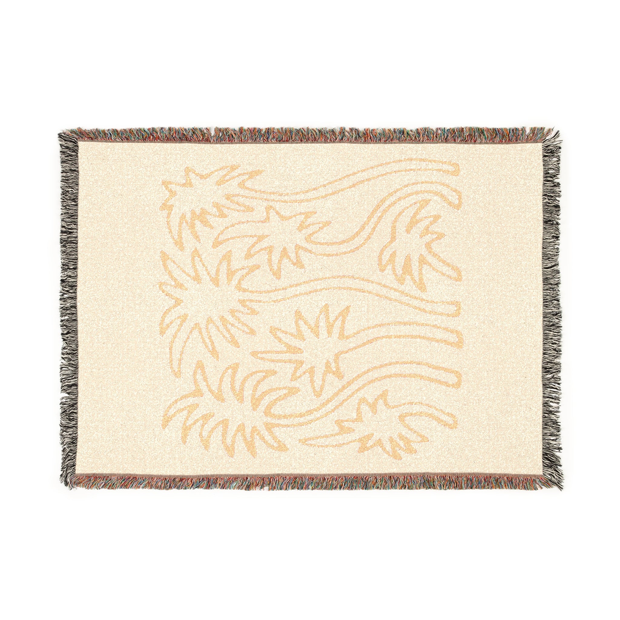 Dancing Palm Woven Blanket -