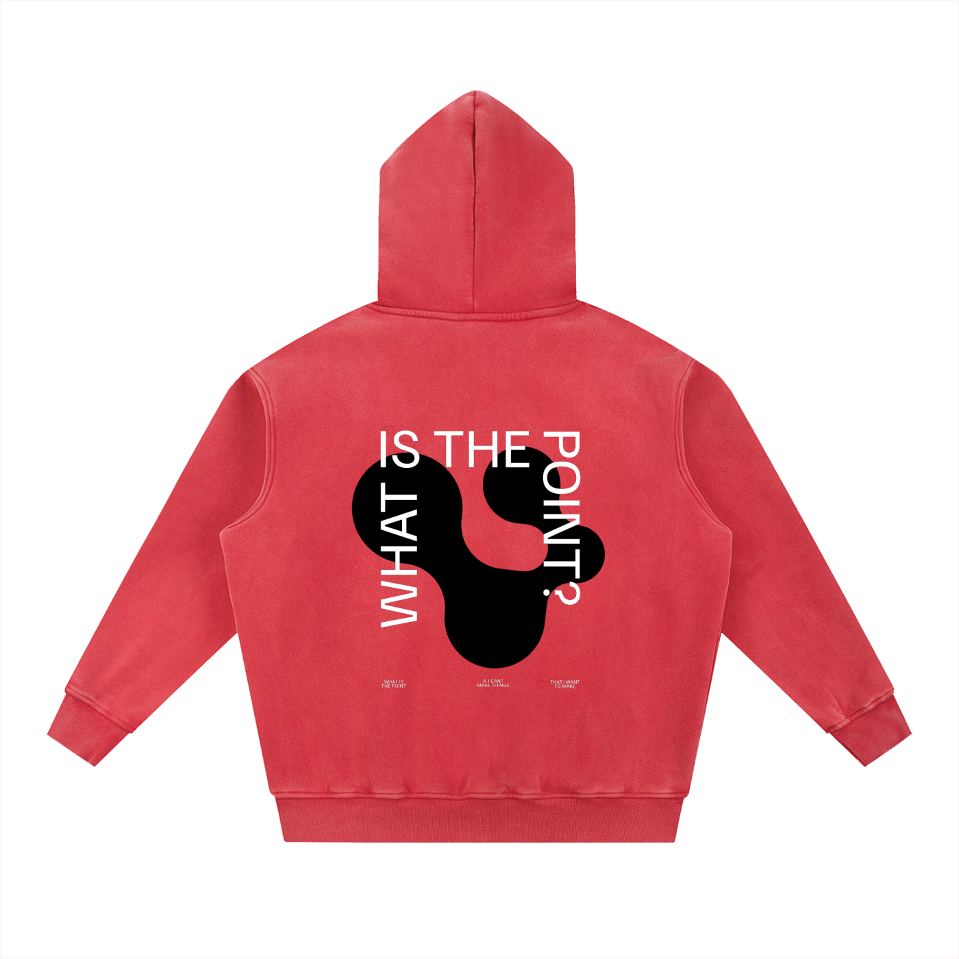 Snow Wash Fleece Oversize Hoodie