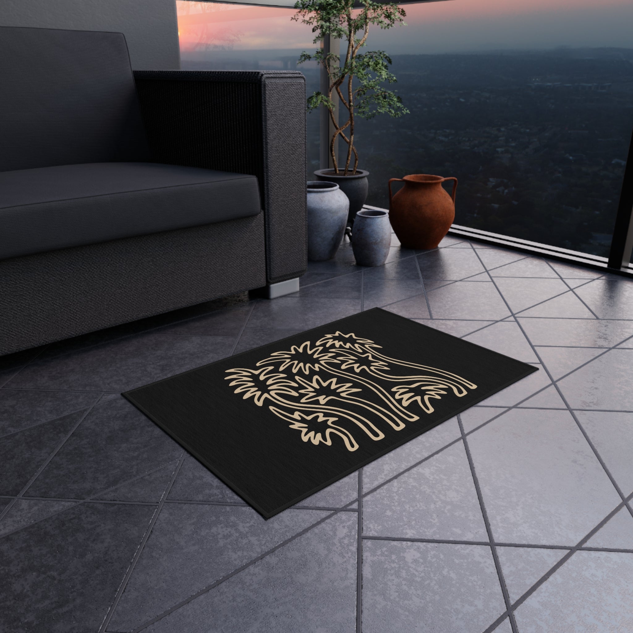 Dancing Palm outdoor Rug