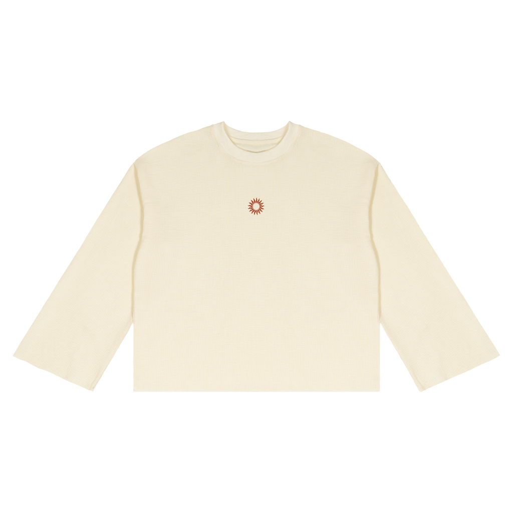 Unisex Waffle Raw Edge T-Shirt