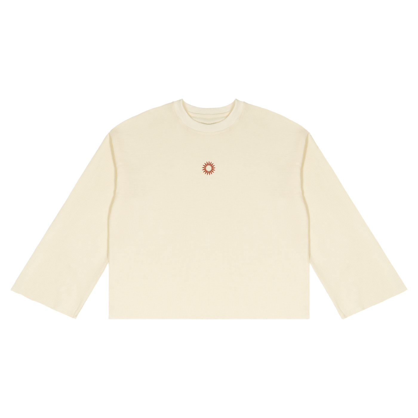 Unisex Waffle Raw Edge T-Shirt