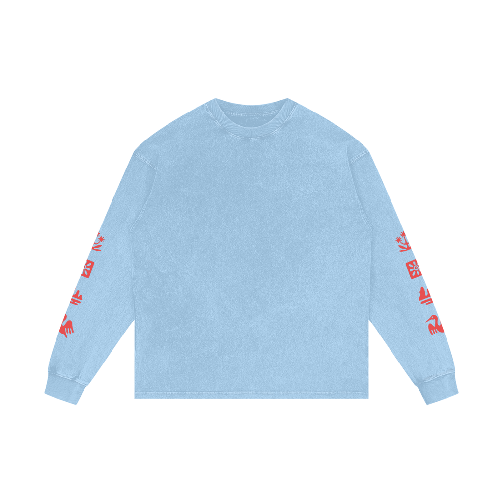 SAONA / 01 Acid Wash Oversize Long Sleeve