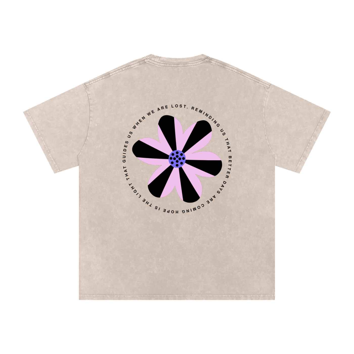 Snow Washed Oversized Cotton T-Shirt