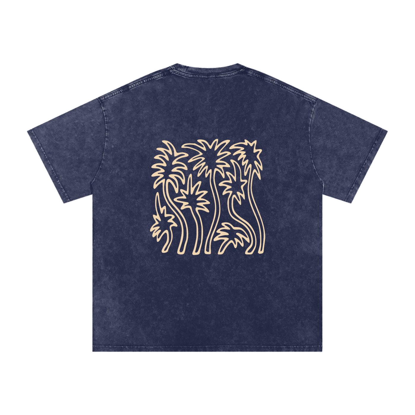 Snow Washed Oversized Cotton T-Shirt