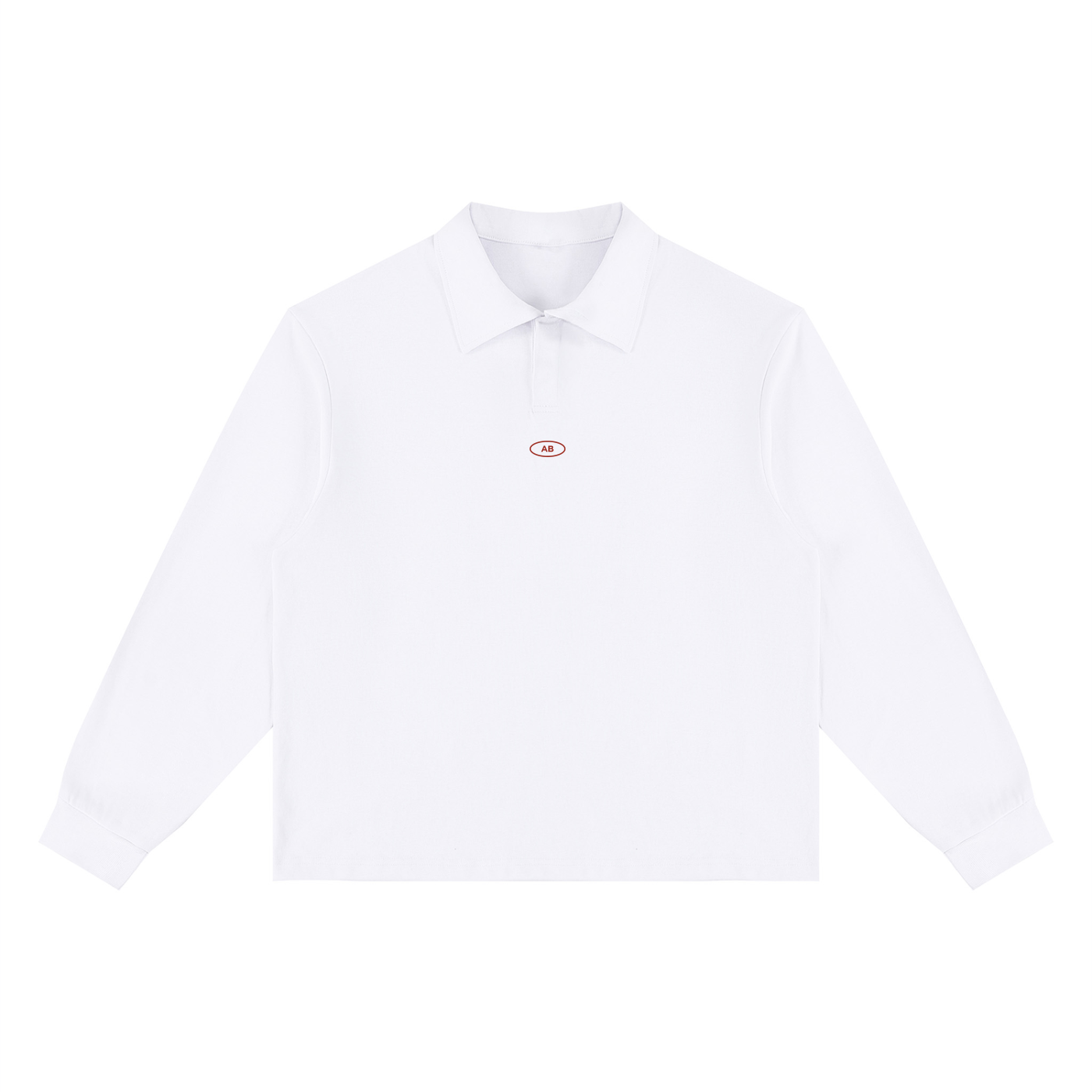 Unisex Loose Long Sleeve Polo Shirt