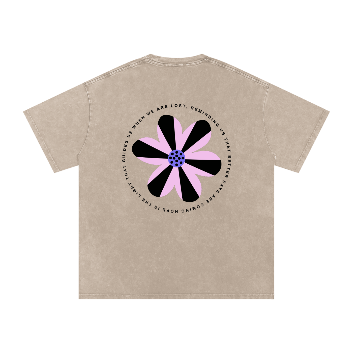 Snow Washed Oversized Cotton T-Shirt