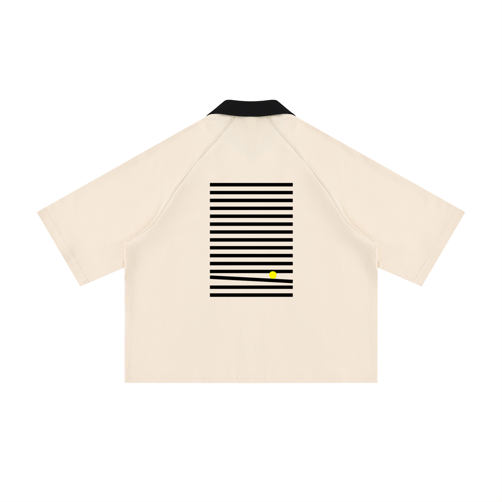 Unisex Color Block Boxy Short Sleeve Shirt