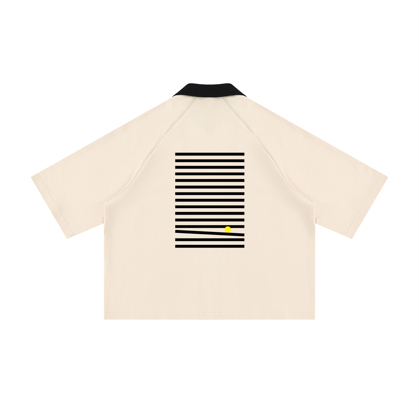 Unisex Color Block Boxy Short Sleeve Shirt