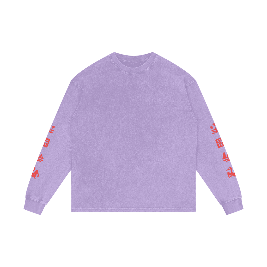SAONA / 01 Acid Wash Oversize Long Sleeve