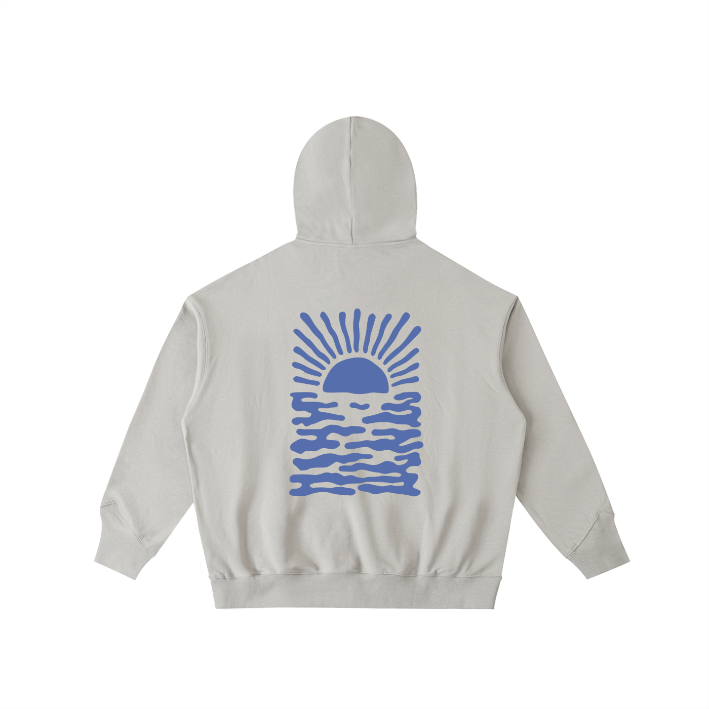 Infinite Blue Half-Zip Fleece Hoodie
