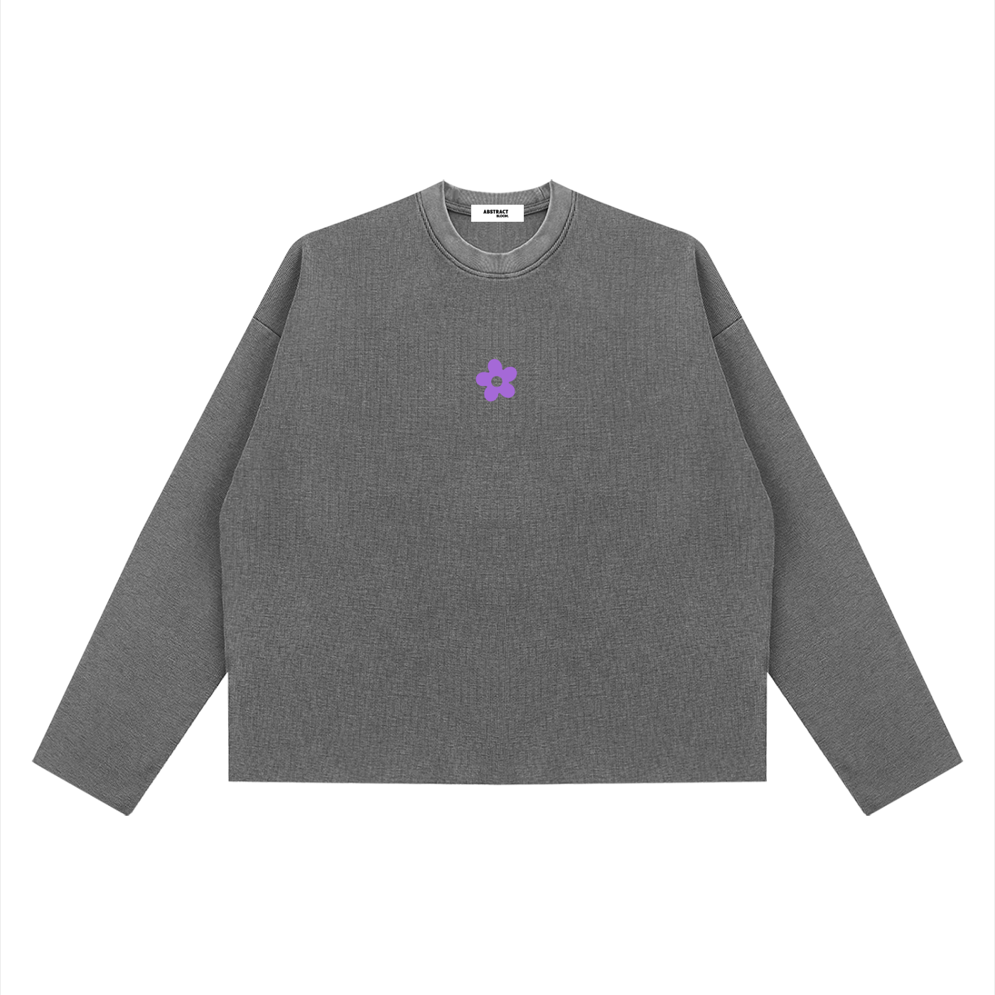 Unisex Vintage Wash Boxy  Waffle Raw Edge T-Shirt