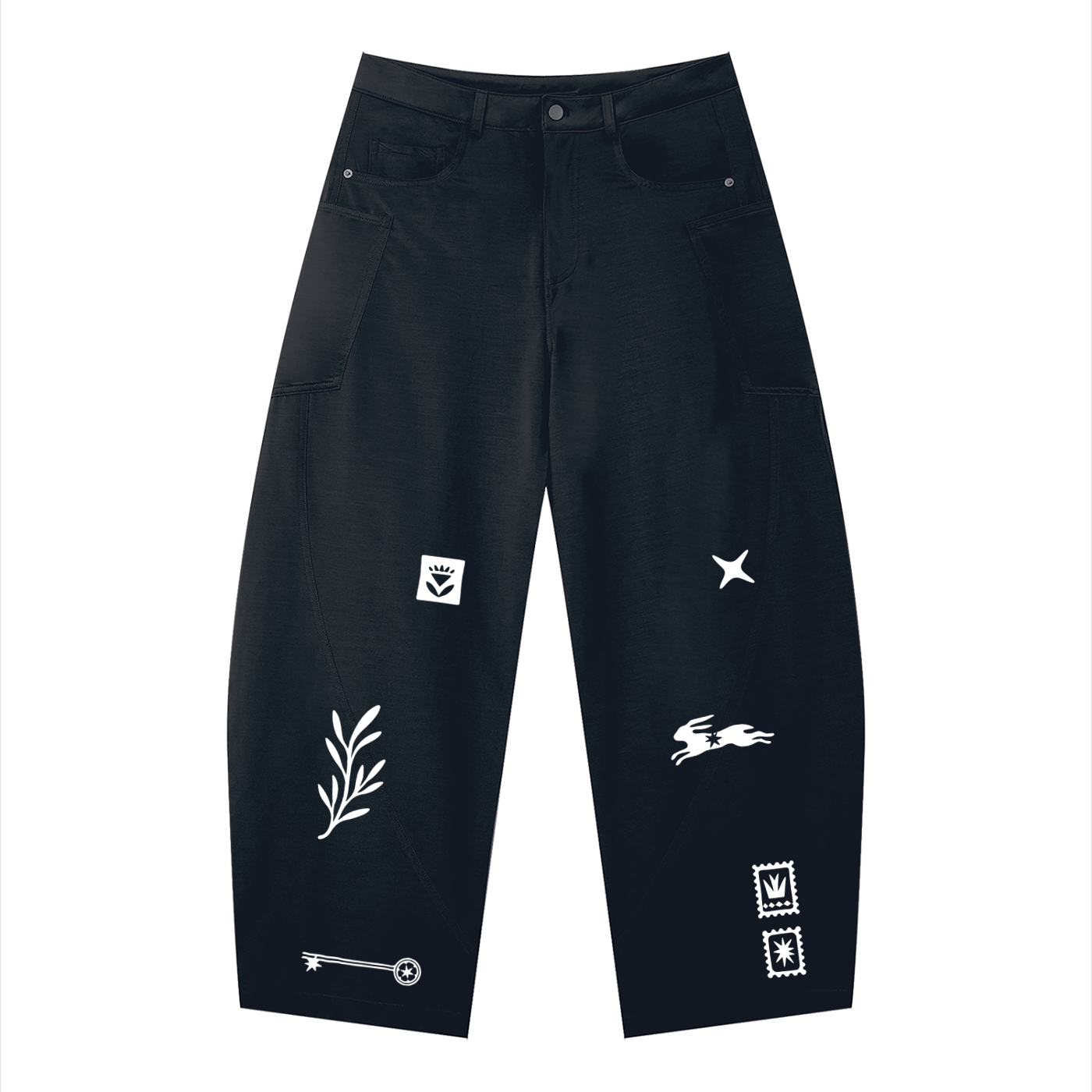 Men's Barrel Leg Pants