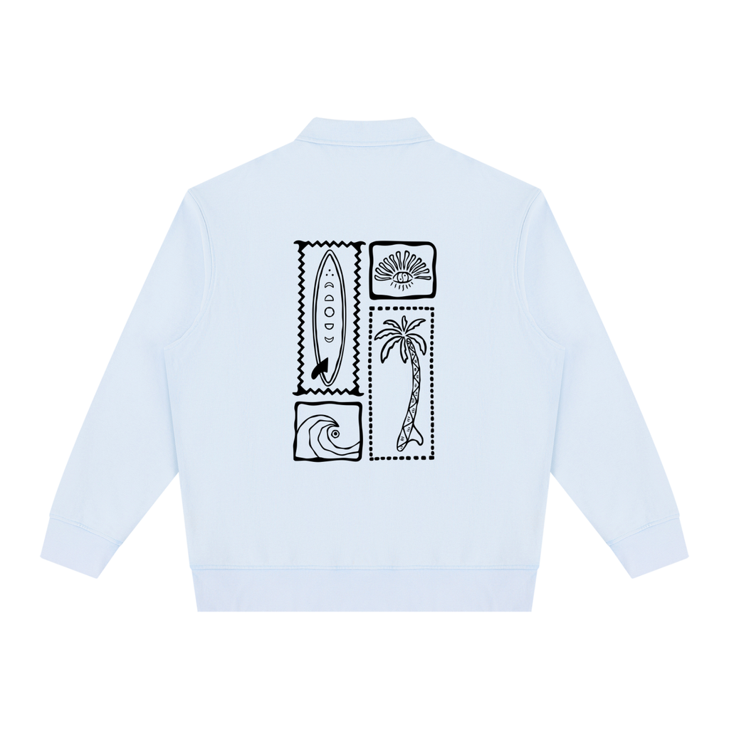 Unisex Vintage Wash Quarter-Zip Sweatshirt
