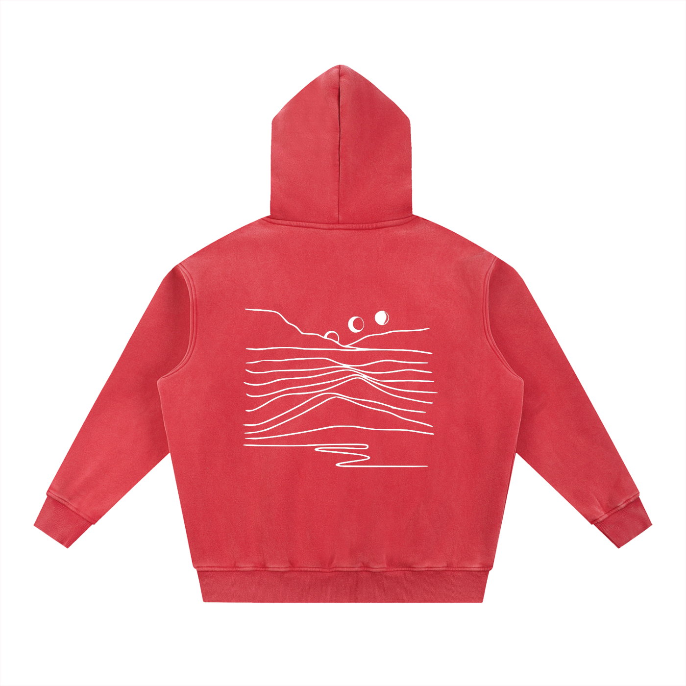 Snow Wash Fleece Oversize Hoodie