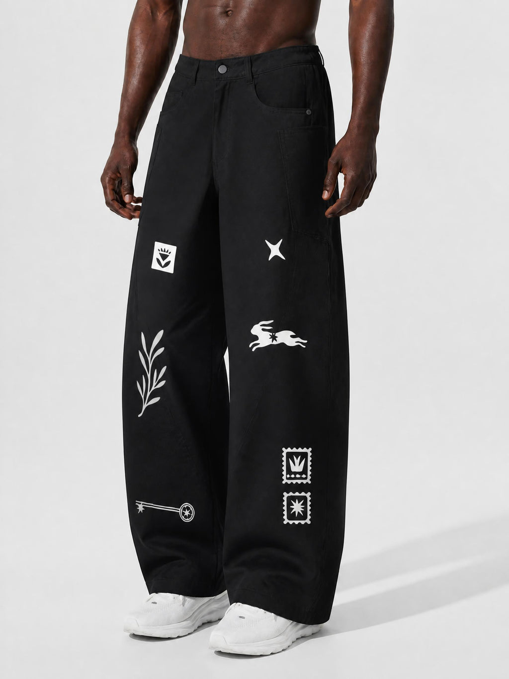 Men's Barrel Leg Pants