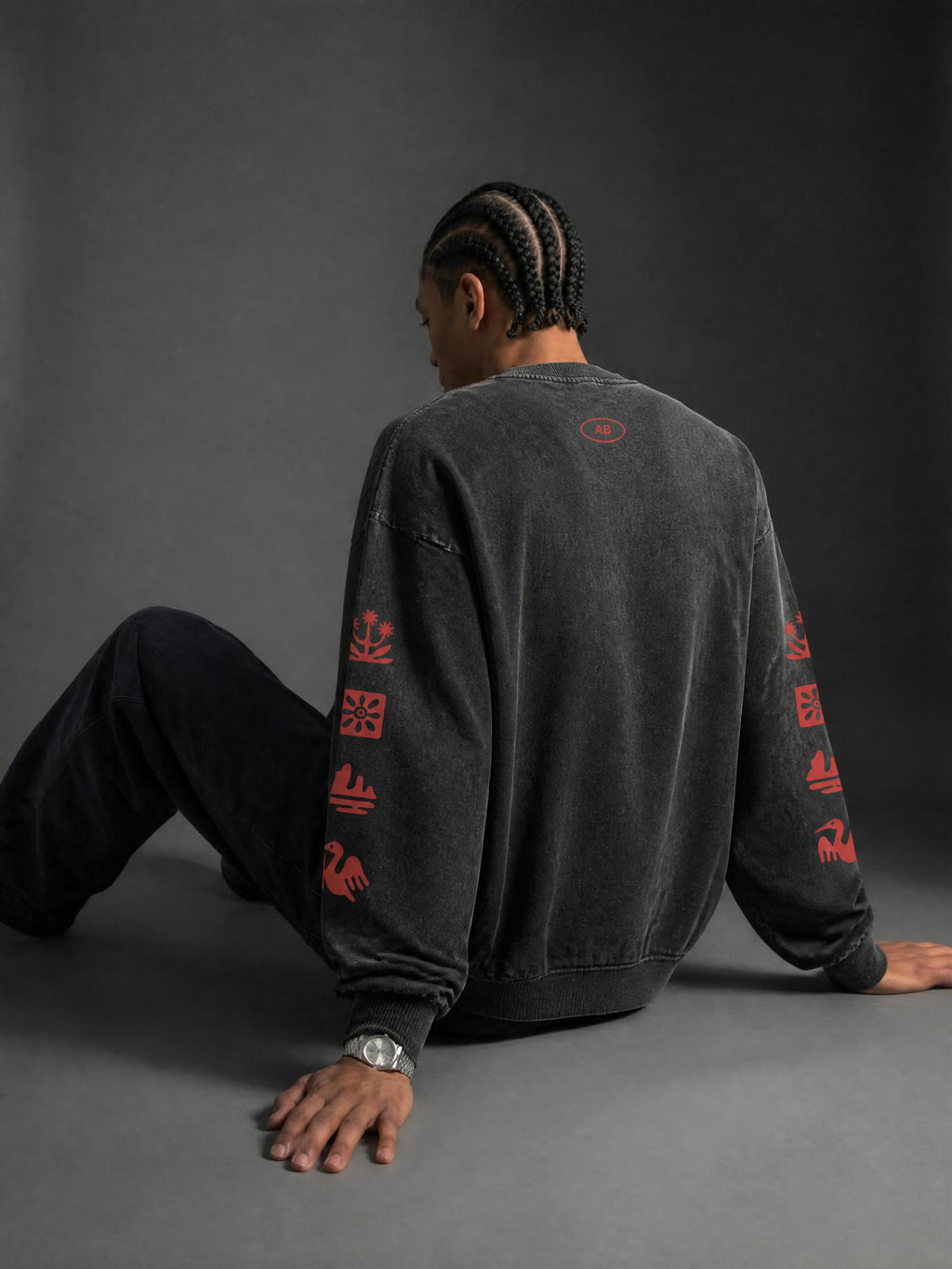 SAONA / 01 Acid Wash Oversize Long Sleeve