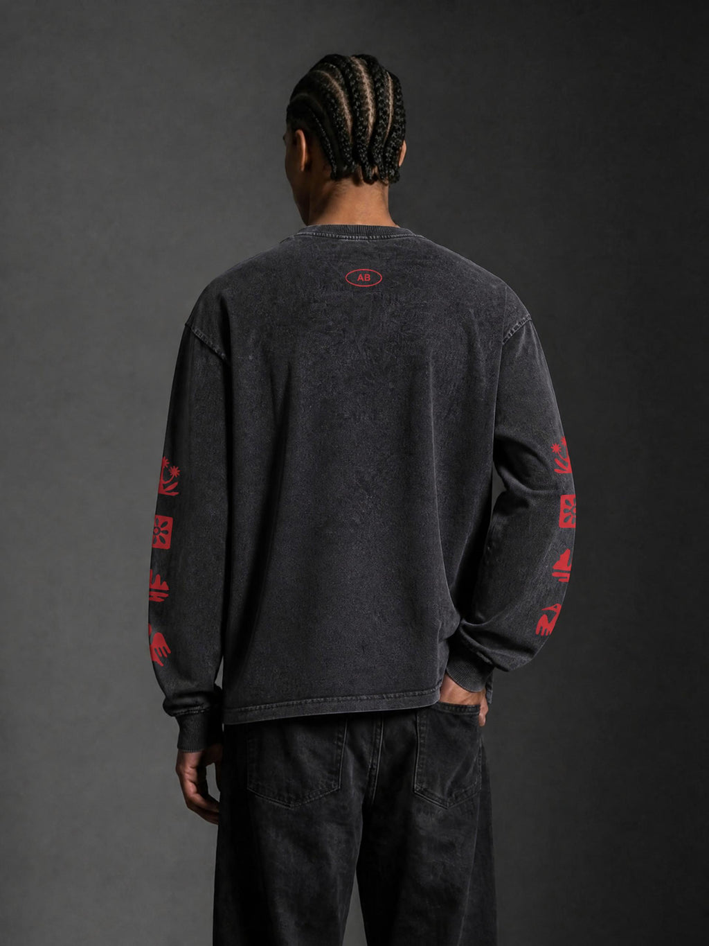 SAONA / 01 Acid Wash Oversize Long Sleeve