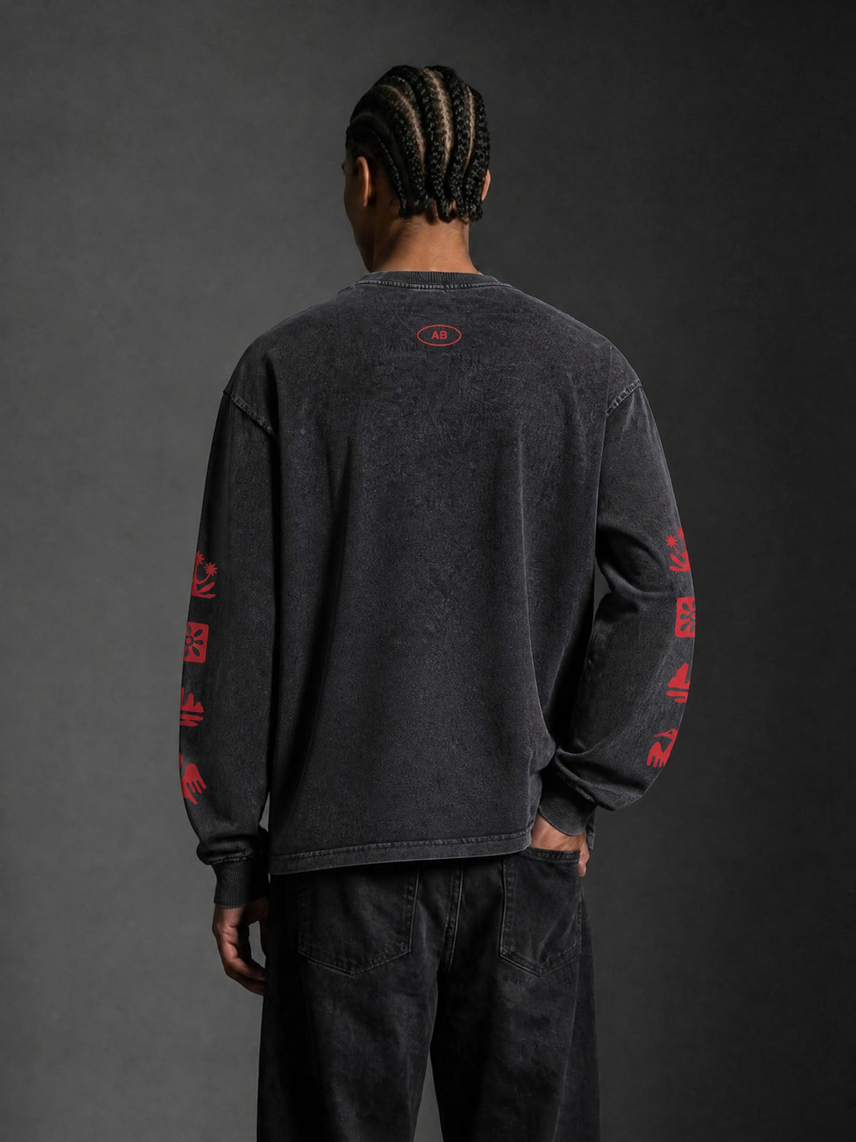 SAONA / 01 Acid Wash Oversize Long Sleeve