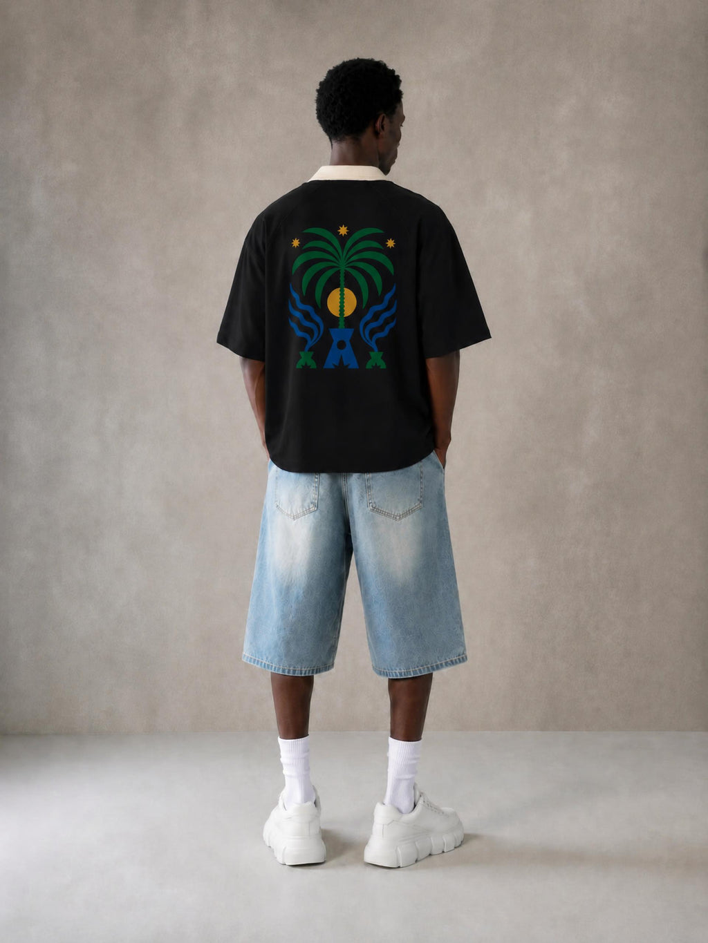 TROPICAL SUN / 01 Boxy Short Sleeve Shirt