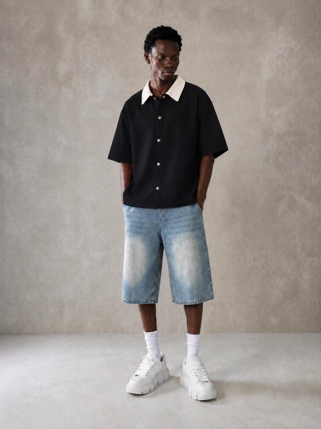 TROPICAL SUN / 01 Boxy Short Sleeve Shirt