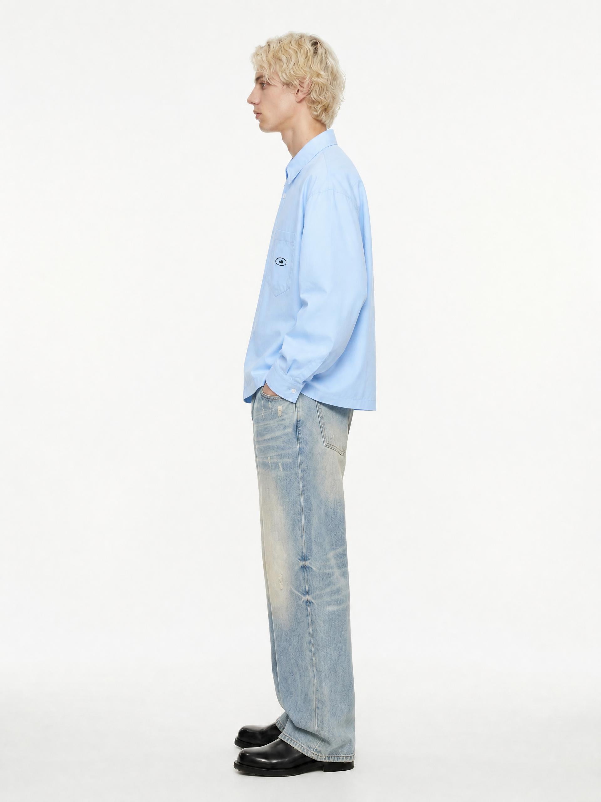 Unisex Boxy Long Sleeve Shirt