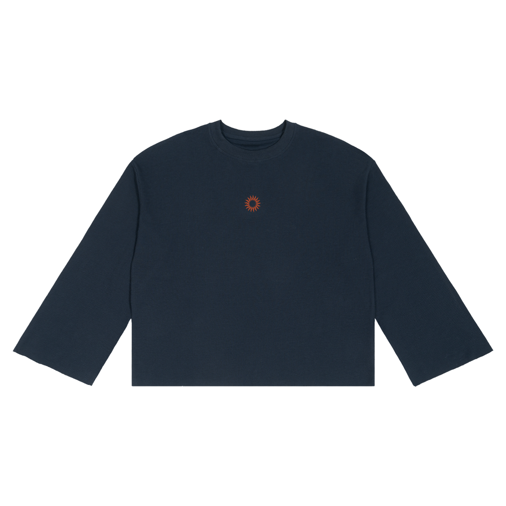 Unisex Waffle Raw Edge T-Shirt
