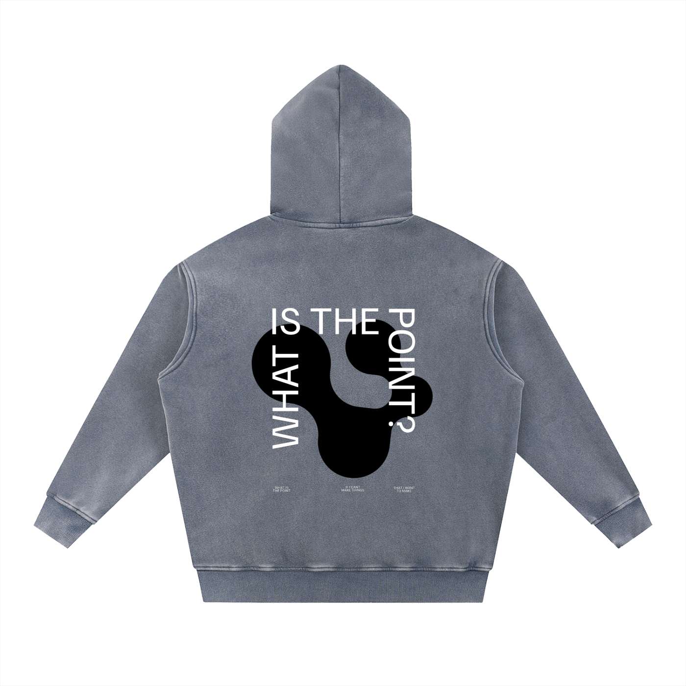 Snow Wash Fleece Oversize Hoodie