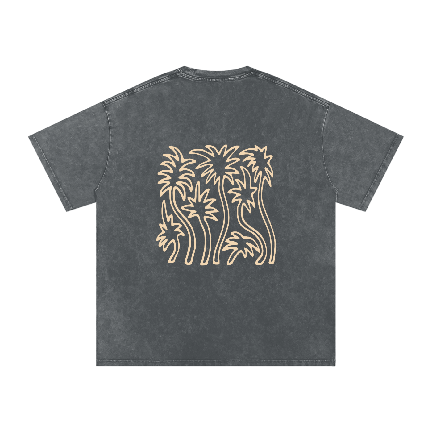 Snow Washed Oversized Cotton T-Shirt