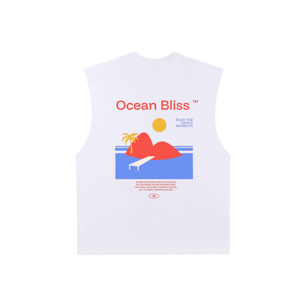 Raw Edge Cotton Tank Top