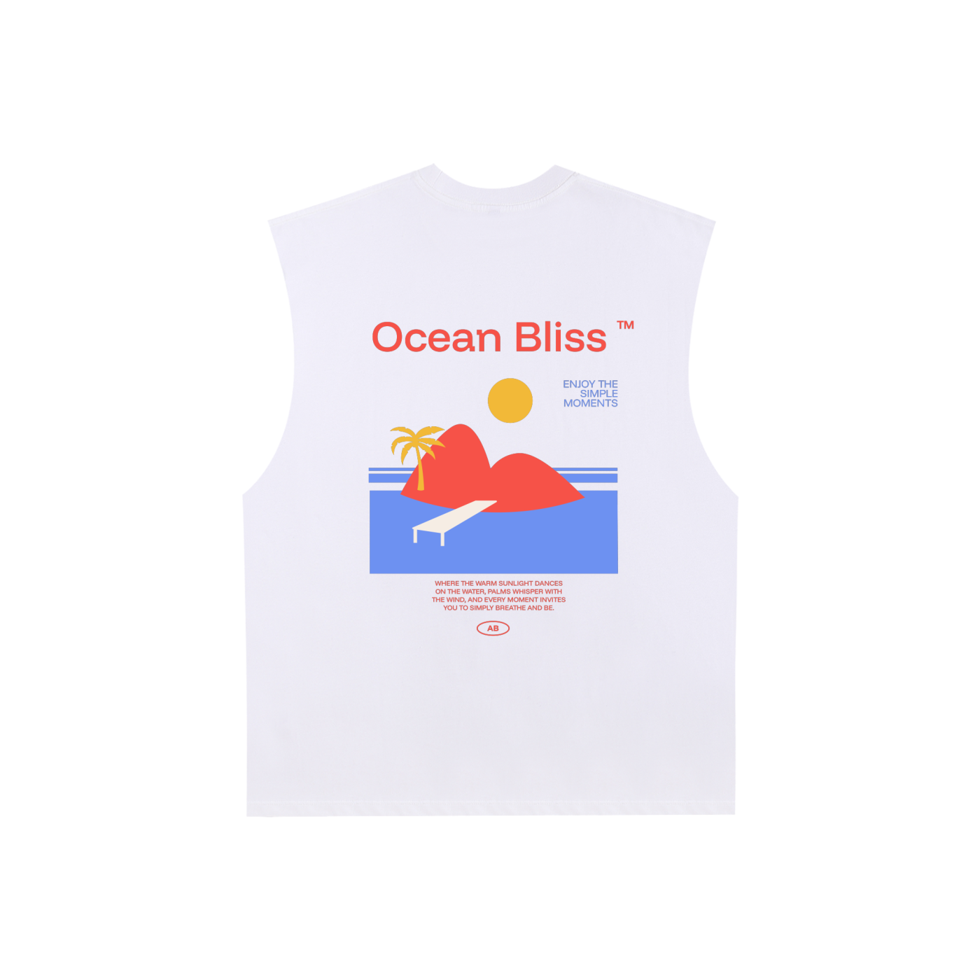 Raw Edge Cotton Tank Top