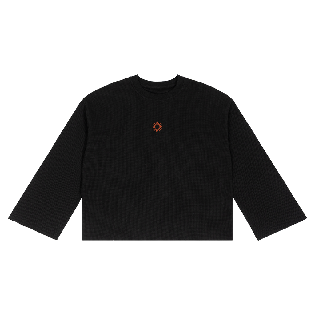 Unisex Waffle Raw Edge T-Shirt