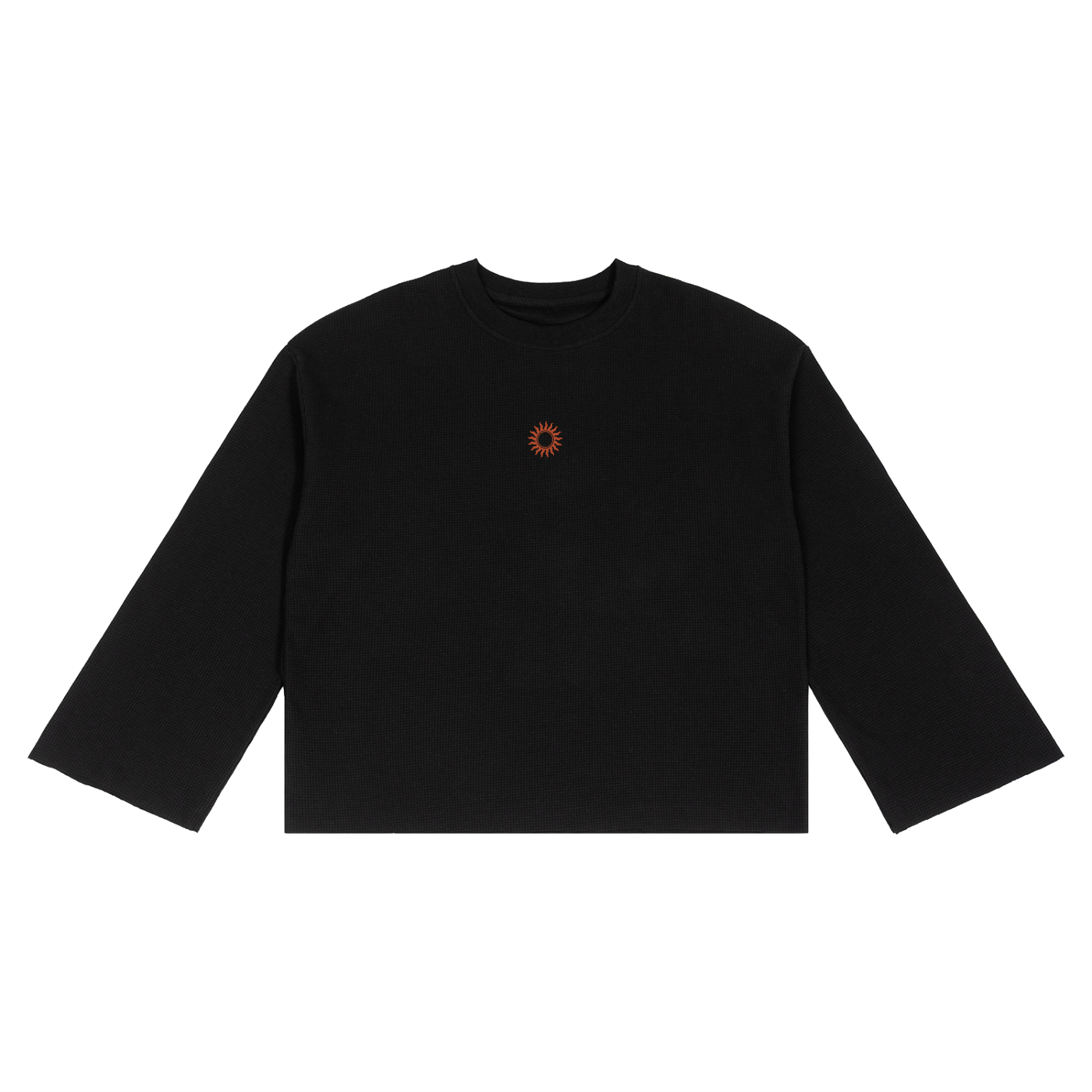 Unisex Waffle Raw Edge T-Shirt